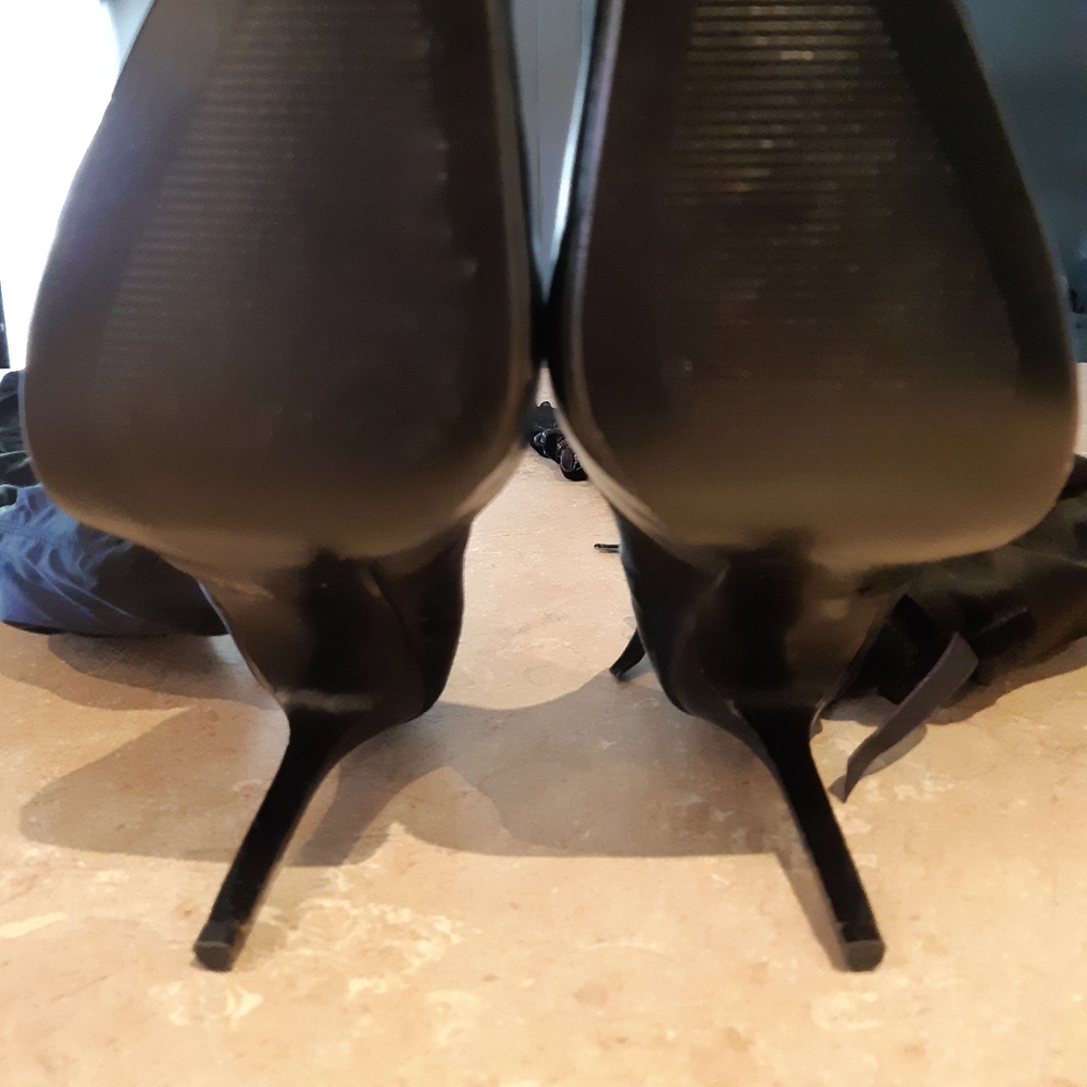 Colin Stuart Rare Lace Up Thigh High Satin Boots - Picture 10 of 12